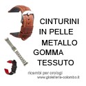 Ricambi per orologi da polso - cinturini in pelle, metallo, gomma, tessuto