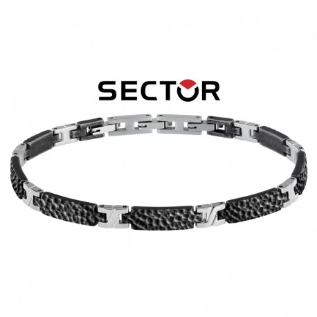 Bracciale uomo in acciaio con smalto SECTOR.