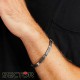 Bracciale uomo in acciaio con smalto SECTOR.