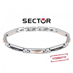 Bracciale uomo in acciaio e ceramica SECTOR.