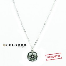 Collana uomo con ciondolo in acciaio.