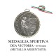 Medaglia sportiva in metallo argentato - Dea Victoria