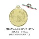 Medaglia sportiva in metallo dorato - Bocce